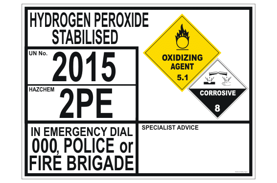Hydrogen Peroxide Stabilised transport EIP