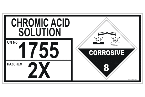 Chromic Acid Solution storage Panel