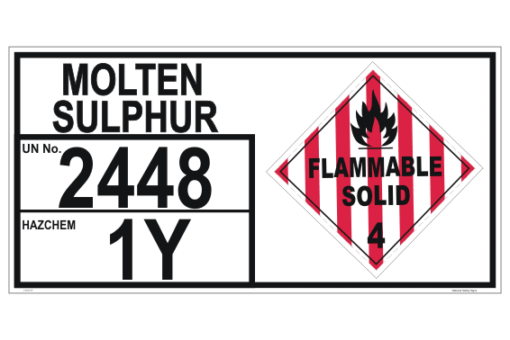 Molten Sulphur storage Panel H15177