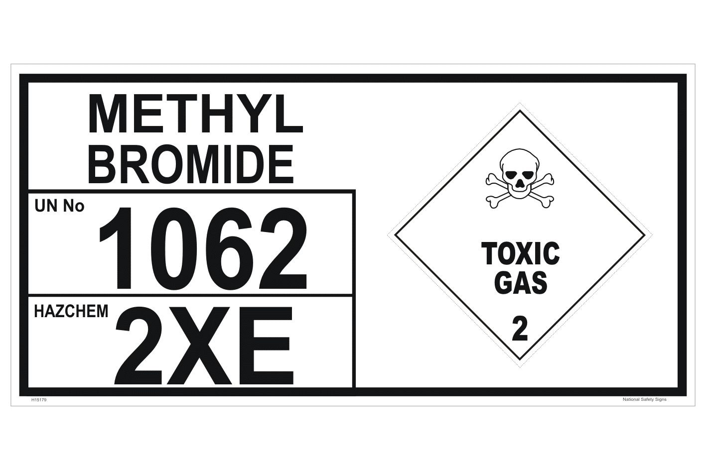 Methyl Bromide Storage Panel