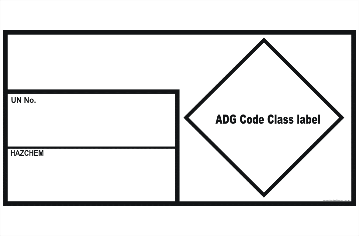 Dangerous Goods Storage Placard