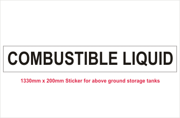 Combustible Liquid sign