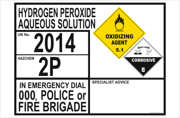 Hydrogen Peroxide Aqueous Solution Information Panel