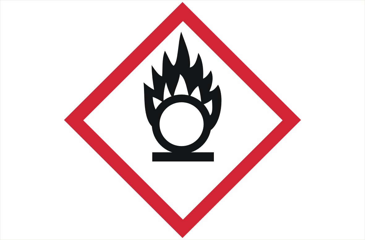 GHS03 Oxidising Gases Label