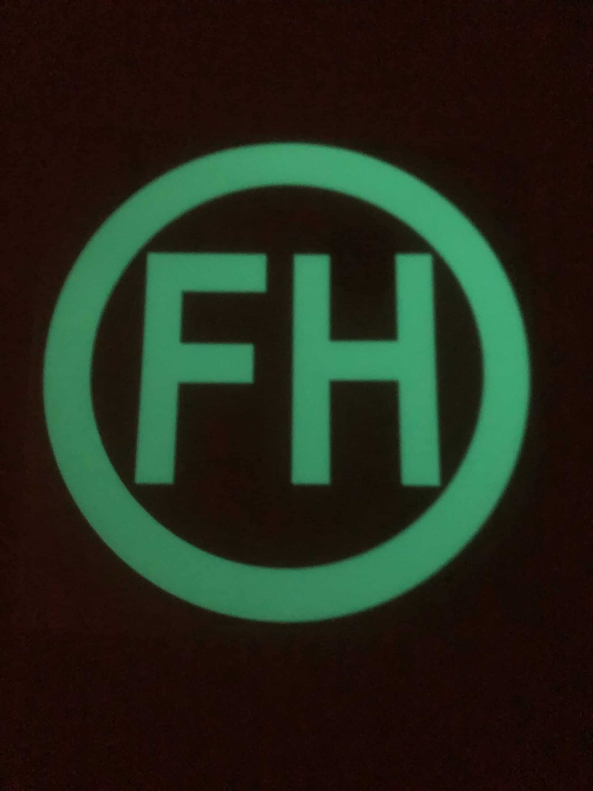 Luminous Fire Hydrant Location sticker F14133