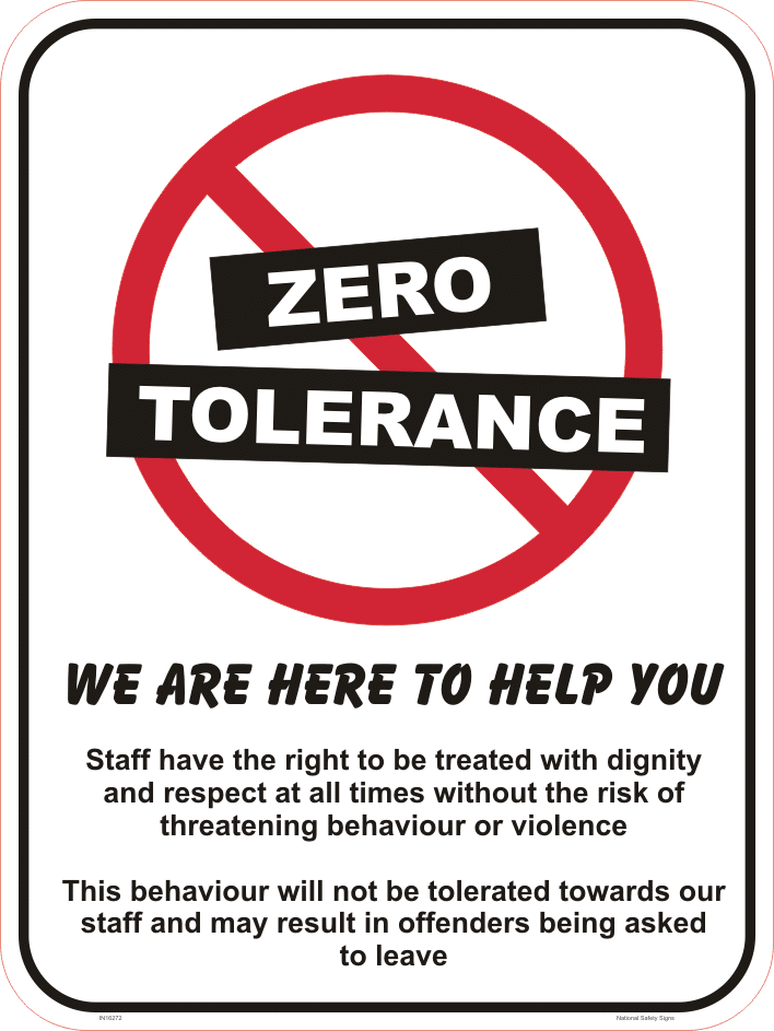 Zero Tolerance