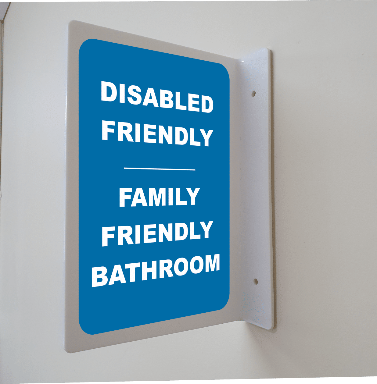 Disabled & Family Friendly Projection Wall Sign IN16314