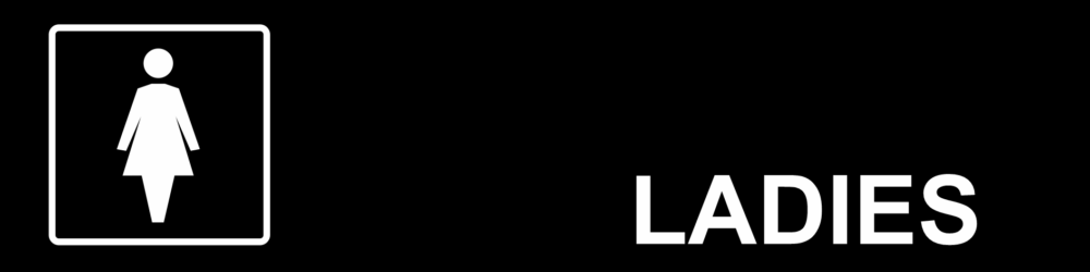 Ladies Toilet Acrylic Sign IN16321