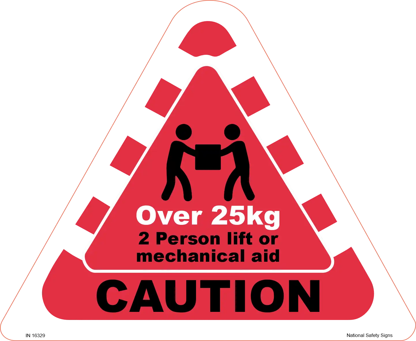 Caution Over 25kg IN16329