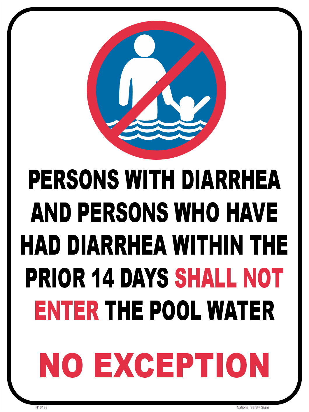 Pool Diarrhea Sign IN16334