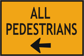 All Pedestrians left arrow