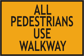 Pedestrians use Walkway