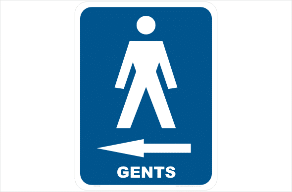 gents left arrow