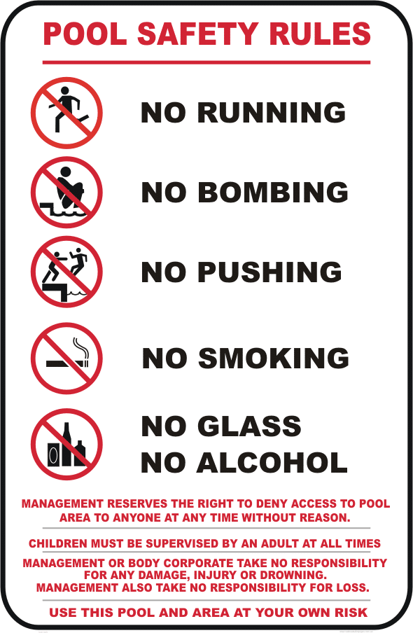 Pool Rules IN16105