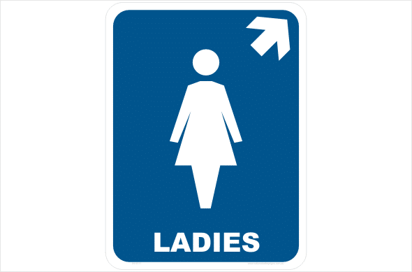 ladies right arrow up