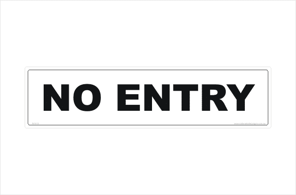 No Entry