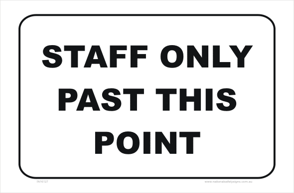staff only past this point