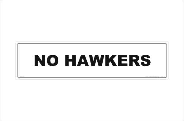No Hawkers