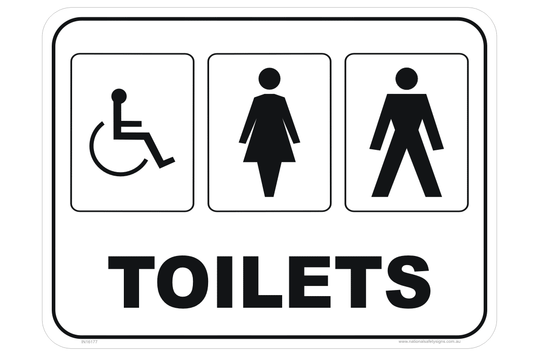 Toilet sign