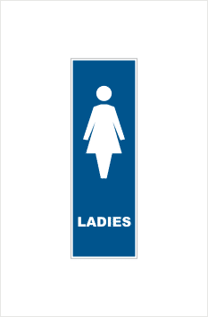 Ladies Toilet Door Sign