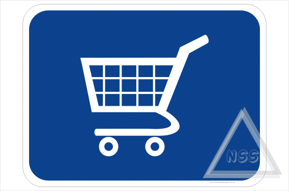 Shopping Trolley Return sign