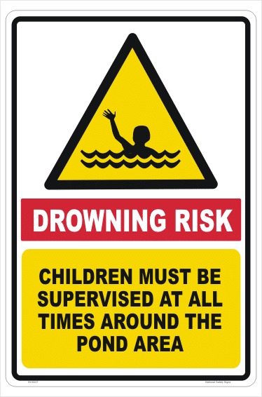Drowning Risk sign