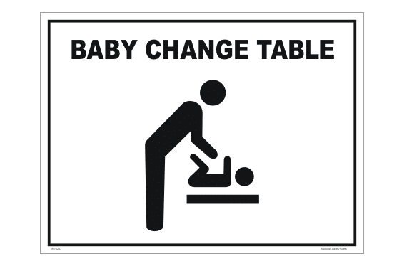 Baby Change Table sign IN16243