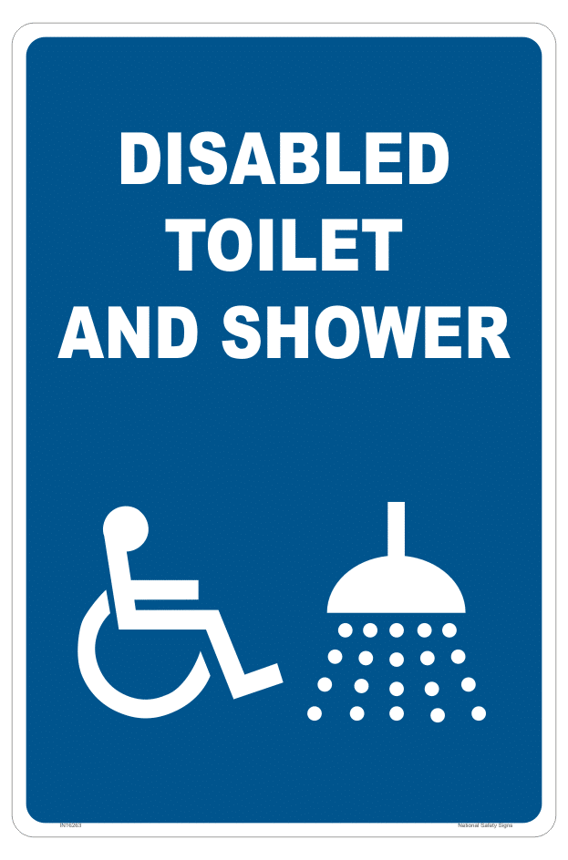 Disabled Toilet and Shower sign IN16263