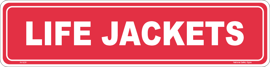 Life Jackets Location sign IN16291