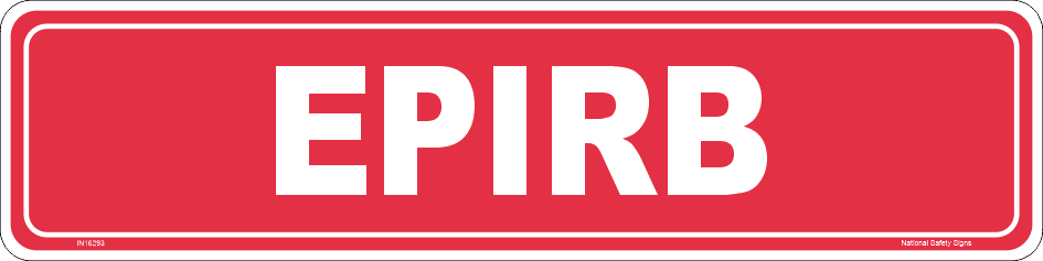 EPIRB Location sign IN16293