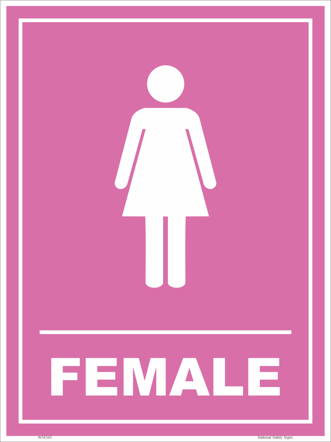 Female Toilet sign IN16343