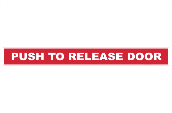 Push to release door