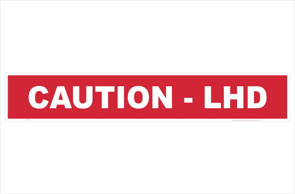 Left Hand Drive sign