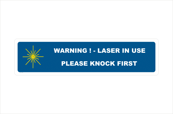 Knock First Laser in Use