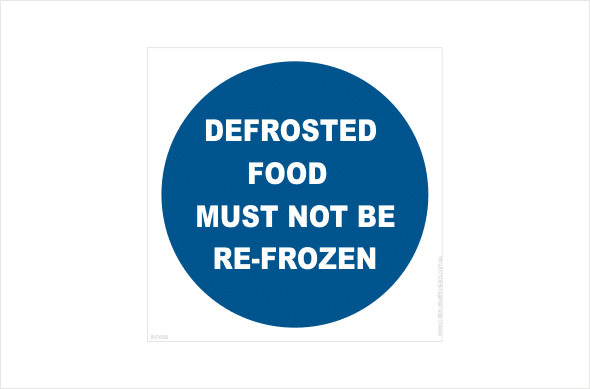 defrosted food