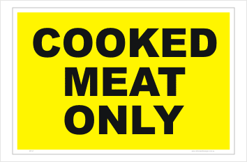 Cooked Meat Only