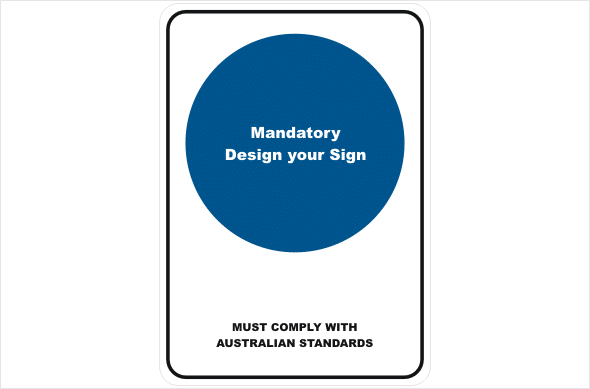 mandatory design a sign