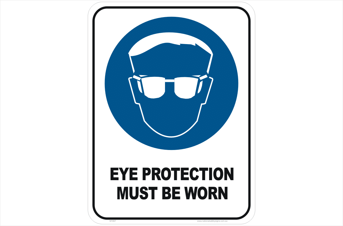 Eye protection must be worn