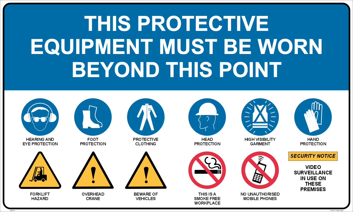 Mandatory protection Sign M18121