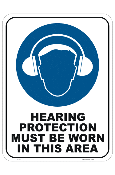 Hearing Protection Must be Worn M1823
