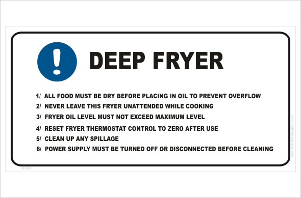 Deep Fryer procedure