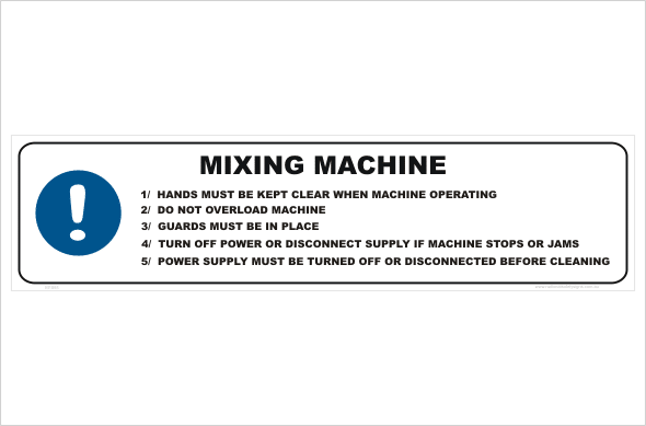 Mixing Machine procedure