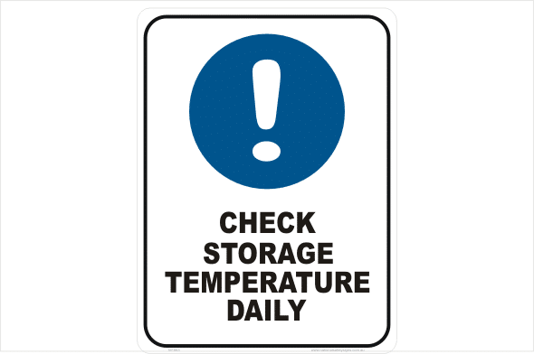 Check Storage Temperature daily