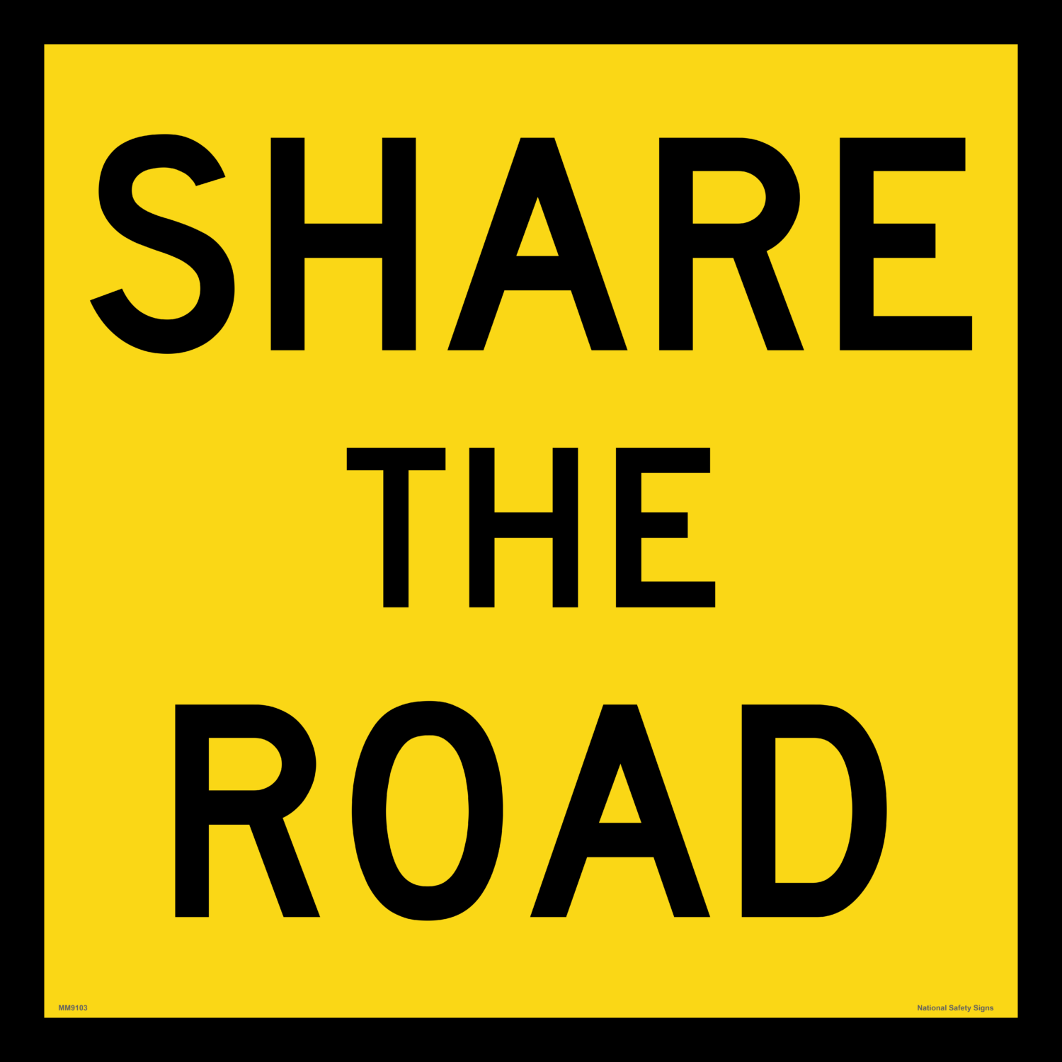 Multi Message Share the Road Sign MM9103 TM8-Q05_1