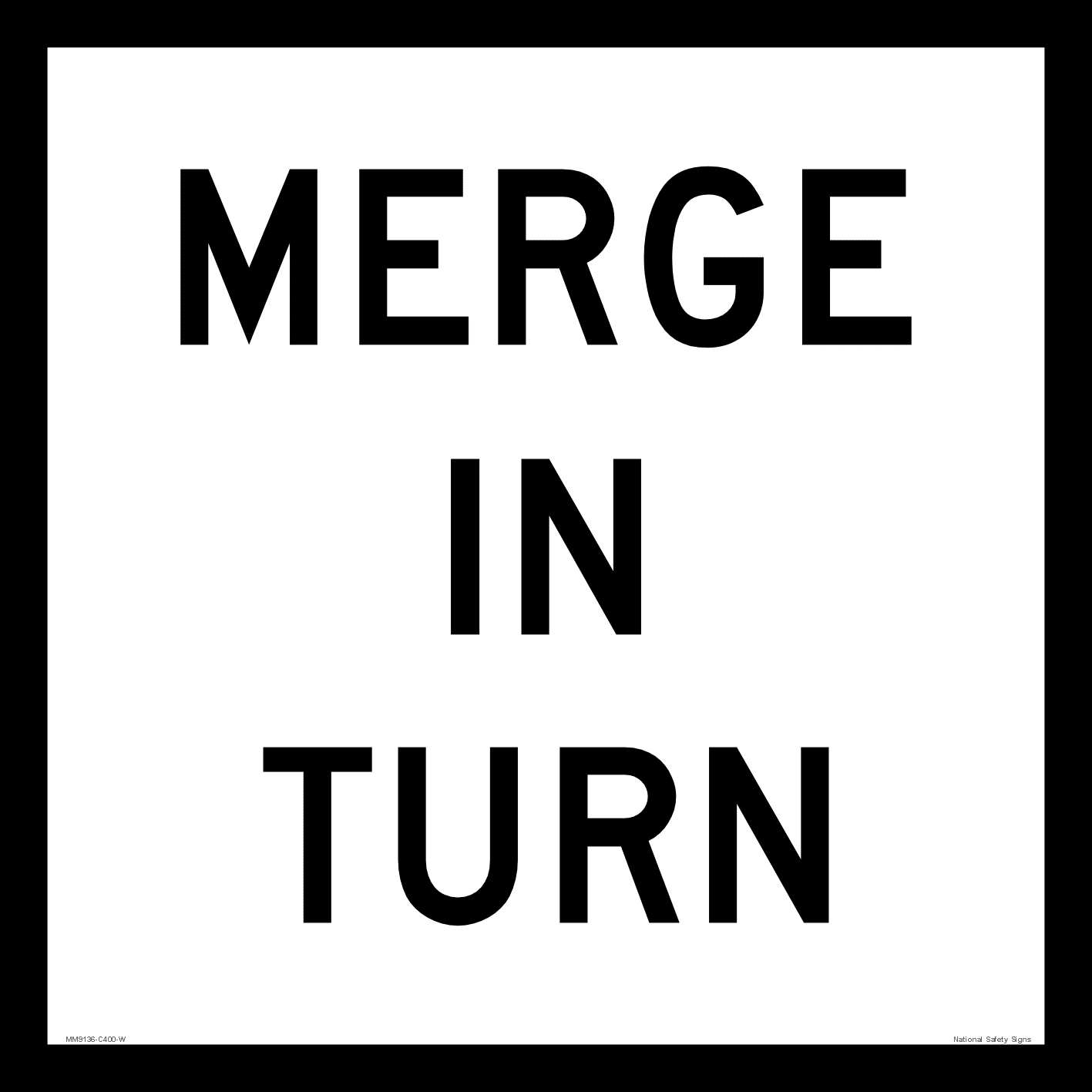 Multi Message Merge In Turn Sign MM9136