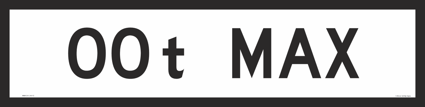 Multi Message Load information Sign 1200 x 300 MM9150