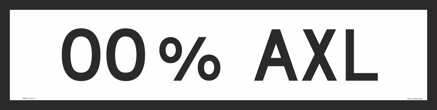 Multi Message Load information Sign 1200 x 300 MM9151