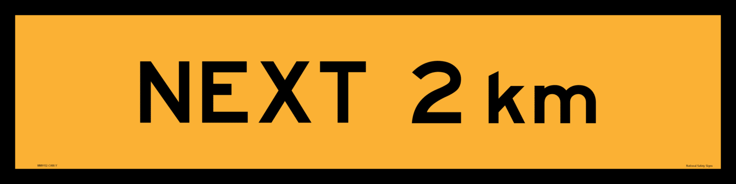 Multi Message Next ...km Sign 1200 x 300 MM9152