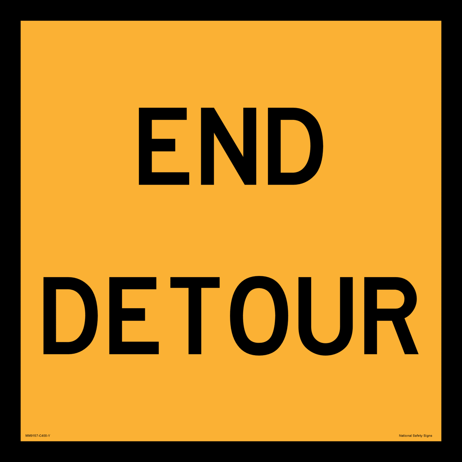 Multi Message End Detour Sign MM9157