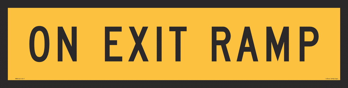 Multi Message On Exit Ramp Sign 1200 x 300 MM9159